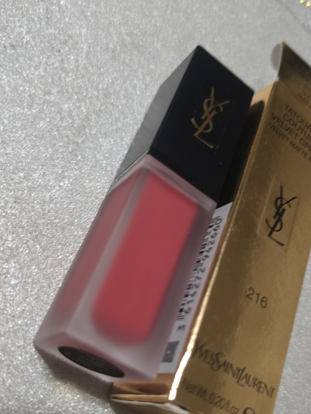 🧚♀️N°216 NUDE EMBLEM YSL RARE Tatouage Couture Matte Stain NWT - Picture 5 of 5